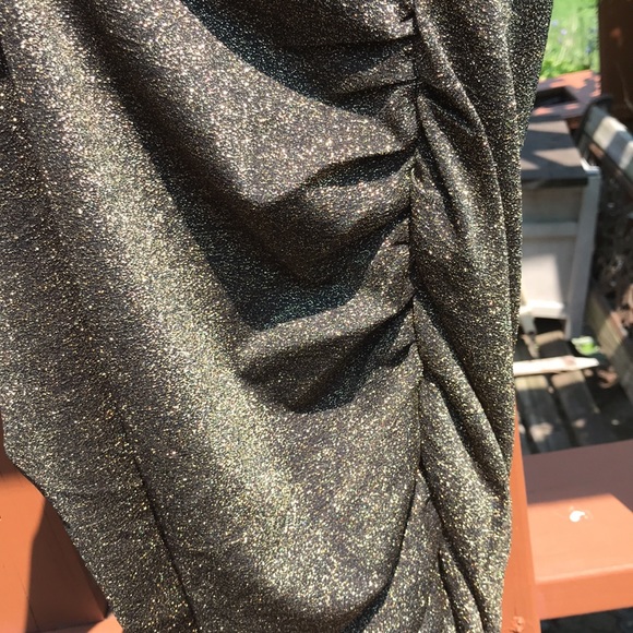 Gold sparkly Akira dress - Picture 8 of 14